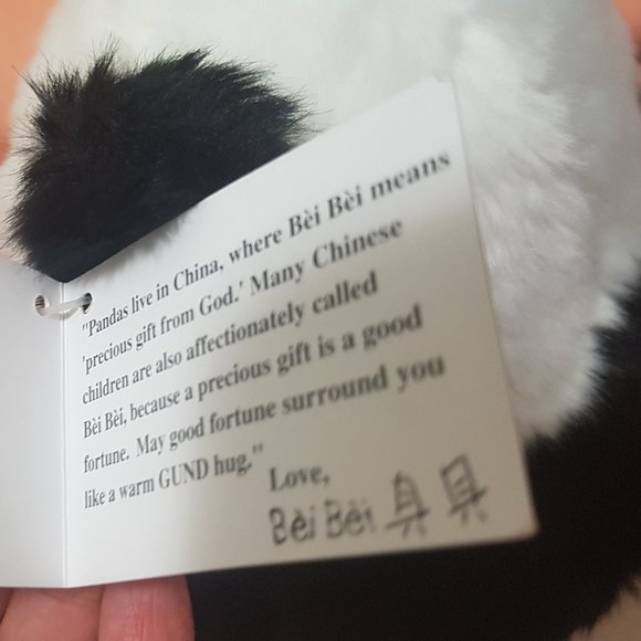 RARE NWT Gund 1999 Bei Bei Panda Plush - Picture 5 of 5